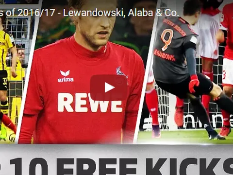 Lewandowski, Alaba và 10 pha sút phạt đẹp nhất Bundesliga mùa này