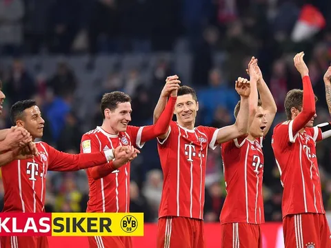 Lewandowski lập hattrick, Bayern vùi dập Dortmund với tỉ số kinh hoàng