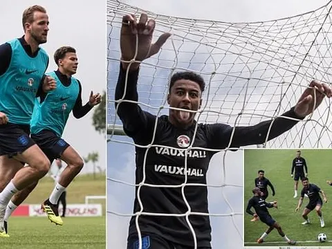 Lingard, Kane sung sức trong buổi tập cuối của tuyển Anh trước giờ G