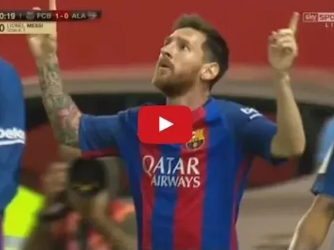 Lionel Messi chơi cực hay trước Alaves