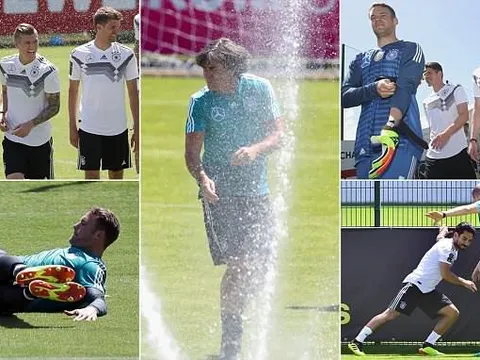 Loại Sane, Joachim Low bị "tát nước" sấp mặt trên sân tập Đức