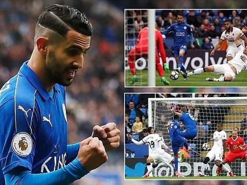 Mahrez nổ súng giúp Leicester vùi dập Watford trong lần thứ 100 tại Premier League