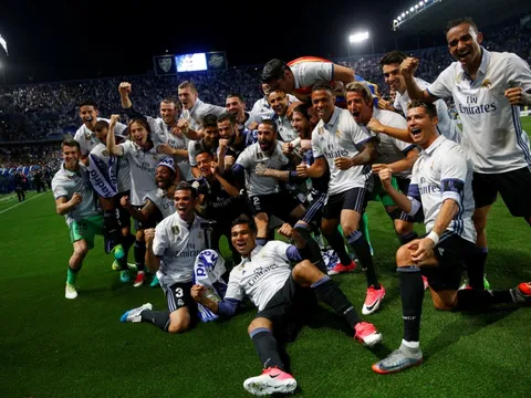 Màn ăn mừng La Liga của Real Madrid
