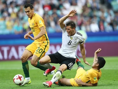 Màn rượt đuổi tỉ số nghẹt thở giữa Đức và Australia trên SVĐ thành phố Sochi
