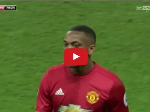 Màn trình diễn của Anthony Martial vs Manchester City