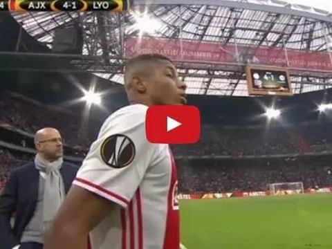 Màn trình diễn của David Neres trong chiến thắng 4-1 của Ajax trước Lyon
