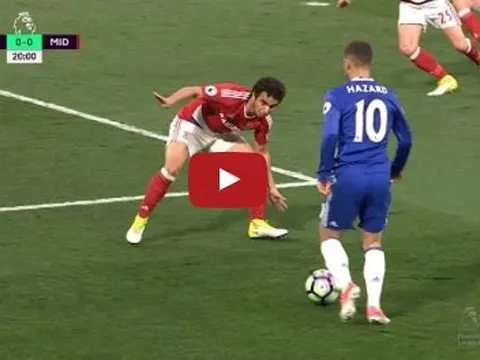 Màn trình diễn của Eden Hazard vs Middlesbrough