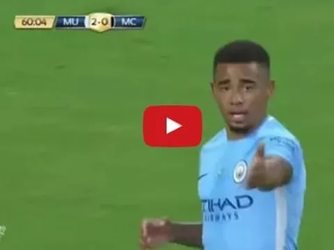 Màn trình diễn của Gabriel Jesus trước Man Utd