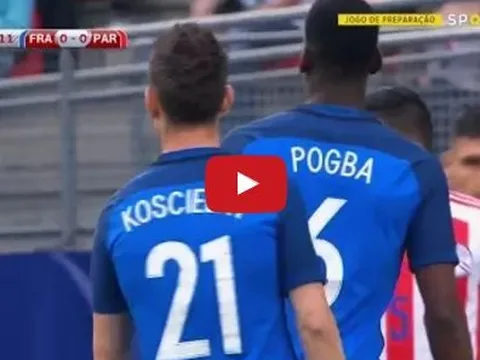 Màn trình diễn của Paul Pogba vs Paraguay ngày 03/06/2017