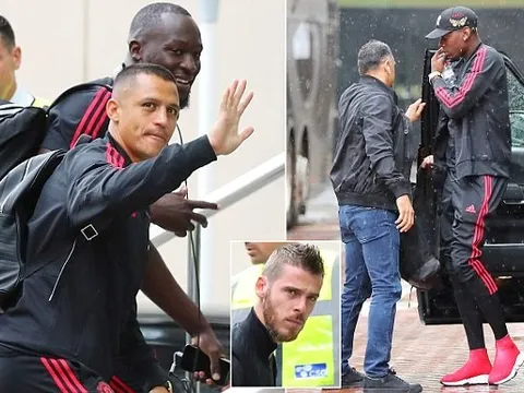 Pogba đội mưa, Fred thân thiết với Pereira ở khách sạn Lowry