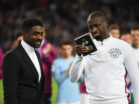 Yaya Toure không giấu nổi nước mắt ngày chia tay Man City