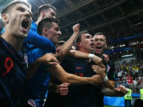 Mandzukic ghi bàn thắng quý như vàng, Croatia thắng ngược tuyển Anh sau 120 phút