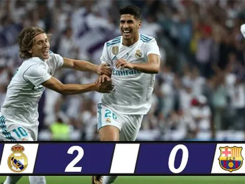 Marco Asensio chơi cực hay vs Barcelona (Siêu cúp lượt về)