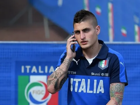 Marco Verratti và El Shaarawy lên tập trung cùng tuyển Italia