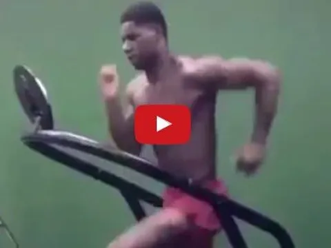 Marcus Rashford tập luyện 'điên cuồng'