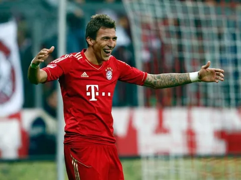 Mario Mandzukic khi còn khoác áo Bayern Munich