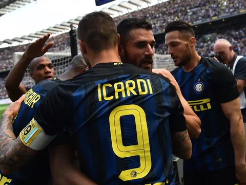 Mauro Icardi nâng tỷ số lên 2-0 cho Inter (Inter vs Milan, vòng 32 Serie A)