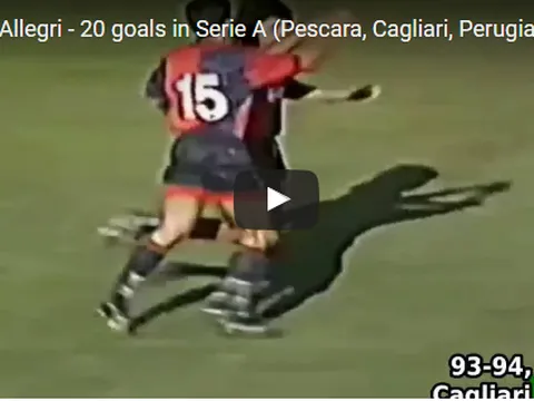 Max Allegri thời còn là cầu thủ
