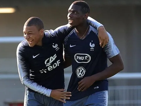 Mbappe "quàng vai bá cổ" Pogba, sẵn sàng tiến tới nước Nga