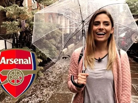 MC xinh đẹp lên tiếng 'trù ẻo" Arsenal