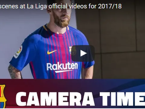 Messi và đồng đội rạng ngời trong buổi quay hình cho mùa giải mới
