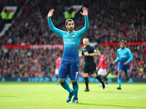 Mkhitaryan ghi bàn, Arsenal vẫn trắng tay trước Man United tại Old Trafford