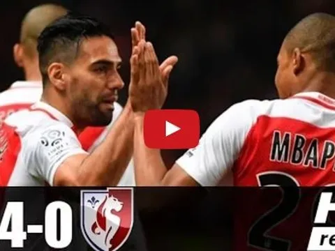 Monaco 4-0 Lille (vòng 37 Ligue 1)
