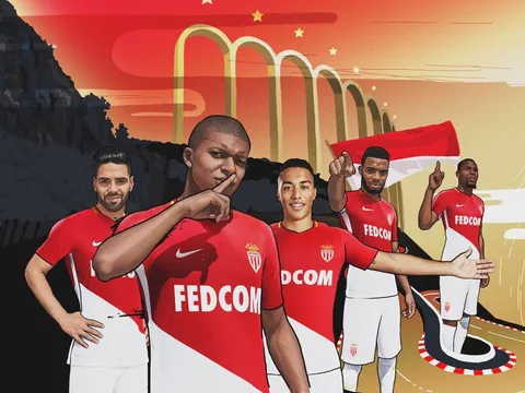 Monaco tung áo đấu sân nhà cực chất, có Mbappe lẫn Lemar