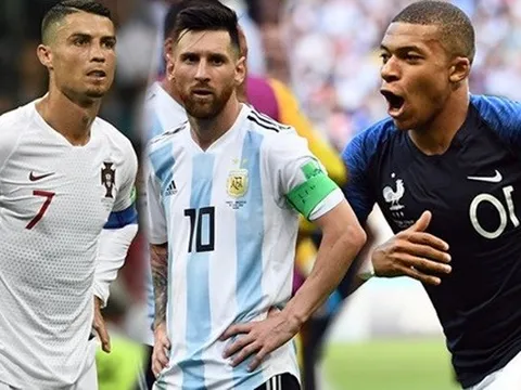 Messi, Ronaldo về vườn, gọi tên những người trẻ Mbappe, Neymar...