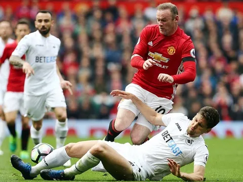 Chùm ảnh: Rooney nổ súng, Man Utd vẫn chưa thoát kiếp hoà tại Old Trafford