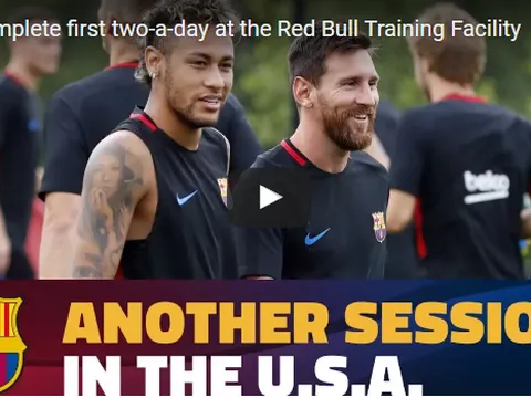 Neymar ít cười trong buổi tập mới nhất cùng Barca