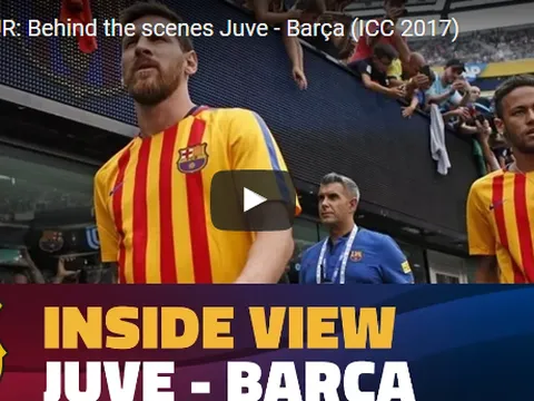 Neymar vẫy tay chào các CĐV trước trận Juventus