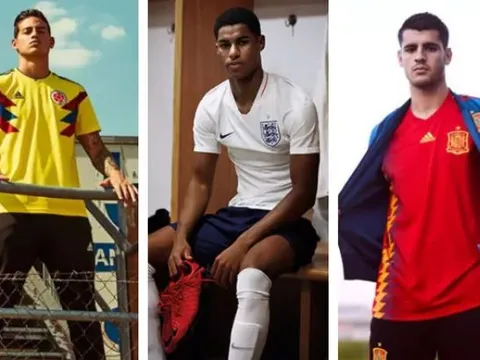 Ngắm nhìn áo đấu 32 đội tuyển ở World Cup 2018 (Kỳ 1)