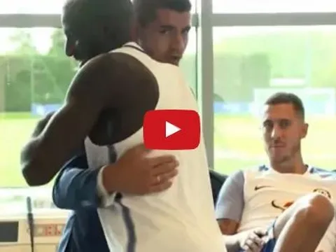 Ngày đầu của Alvaro Morata ở Cobham