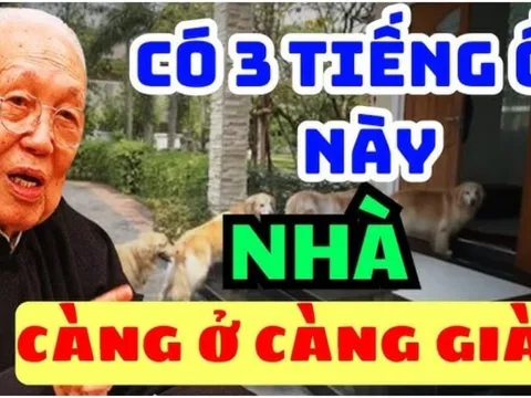 Nhà có 3 tiếng ồn này càng ở àng giàu có: Đó là âm thanh gì?