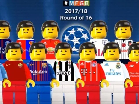 Những bàn thắng đẹp nhất tại Champions League theo phong cách Lego