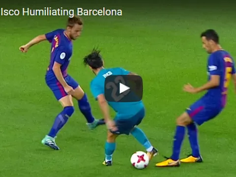 Những khoảnh khắc Isco qua mặt cả hàng tiền vệ Barca