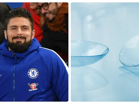 Olivier Giroud - Chiếc kính áp tròng và con ngươi chảy máu