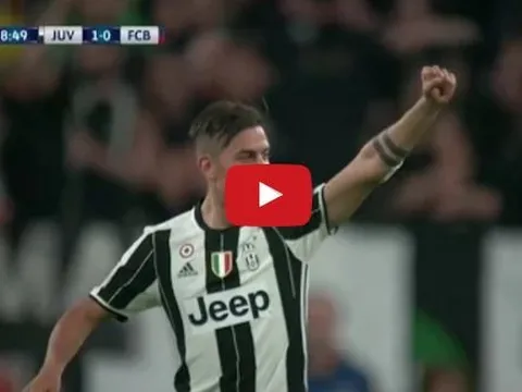 Paulo Dybala chơi cực hay trong trận Juventus 3-0 Barcelona
