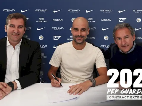 Chính thức: Pep Guardiola gia hạn hợp đồng với Manchester City đến 2021