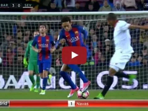 Pha đi bóng ảo diệu của Neymar vs Sevilla