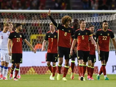 Pha lập công của Marouane Fellaini vào lưới CH Czech