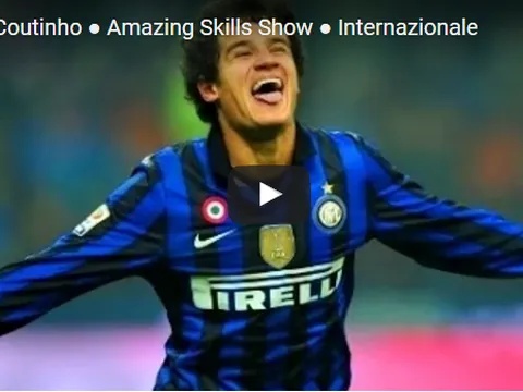 Philippe Coutinho thời còn chơi cho Inter Milan