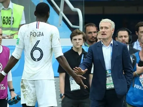 Pogba phải cảm ơn Deschamps khi tránh được án phạt ở trận tứ kết
