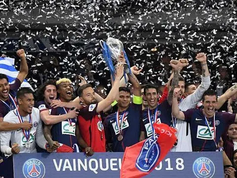 Thắng dễ đội hạng 3, PSG hoàn tất cú ăn 3 trong mùa