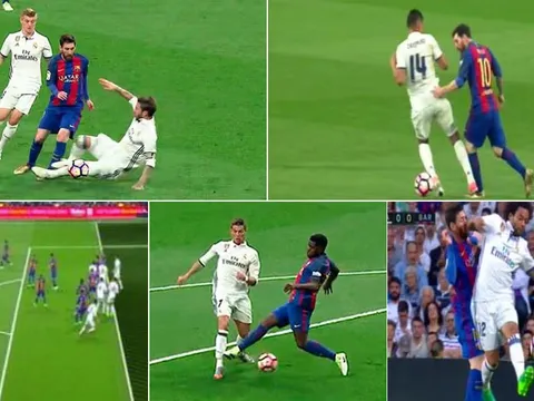 QUAY CHẬM: Trọng tài El Clasico không khác gì... V-League?