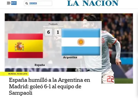 Báo chí xứ tango xấu hổ vì thảm bại của ĐT Argentina