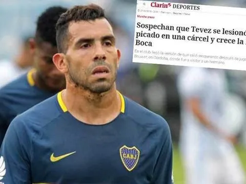 Carlos Tevez chấn thương khi dự trận đấu trong nhà tù