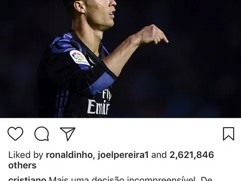 Ronaldo ca thán trên mạng xã hội, Lukaku nhảy vào châm chọc