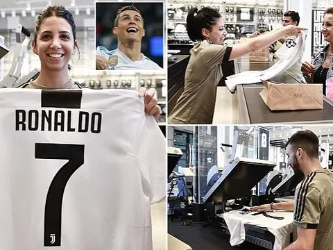 Ronaldo chưa ra mắt Juve, áo đấu đã cháy hàng